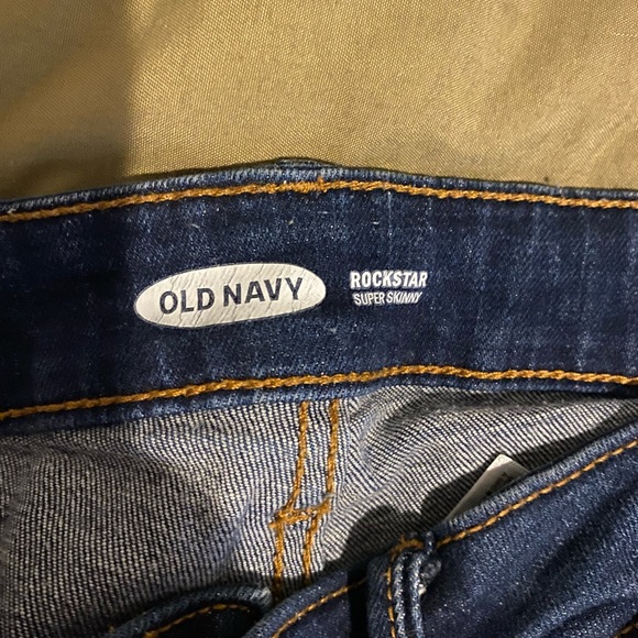 dark wash, ripped, old navy - Picture 3 of 4